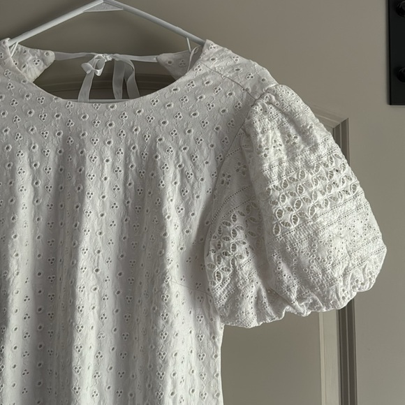 Free people Apricot Rose eyelet poof sleeve dress - Picture 2 of 6